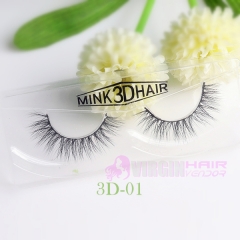 NO.1-68 2018 Factory Best Selling Superior soft 3D Strip silk Lashes