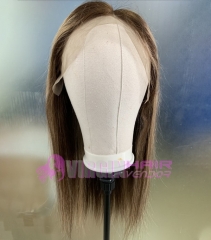 Super grade 8-24inch highlight straight lace frontal wig 100% virgin brazilian hair in stock factory supplier