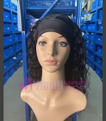 Headband wig ,100% remy human hair . curly style 10-30inch