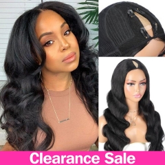 Body Wave V Part Wig 28 Inch Glueless Wig Brazilian Body Wave Hair Upgrade Wig V Part Wig Human Hair