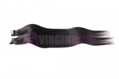 Wholesale virgin brazilian straight tape in human hair extensions #1b