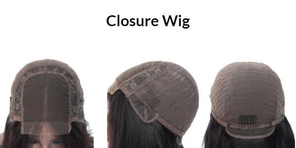 Closure wig cap construction