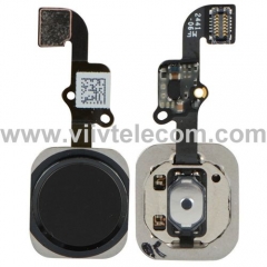 Home Button Flex Cable & Touch ID Sensor Assembly For iPhone 6s 6s Plus - Black