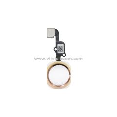 Home Button Flex Cable and Touch Fingerprint ID Sensor For iPhone 6s 6s Plus - White/Rose Gold