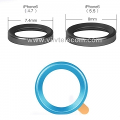 Black Rear Camera Lens Cover Ring Flash Diffuser Replacement for iPhone 6 Plus