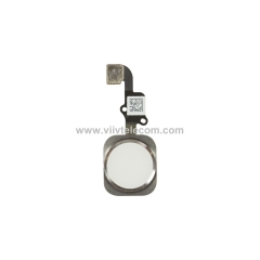 Home Button Flex Cable and Touch Fingerprint ID Sensor For iPhone 6 Plus & 6 - White