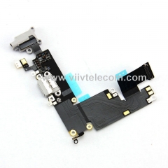 Charging Port & Headphone Jack Flex Cable for iPhone 6 Plus - Light Grey