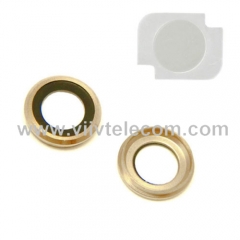 Gold Rear Camera Lens Cover Ring Flash Diffuser Replacement for iPhone 6 Plus