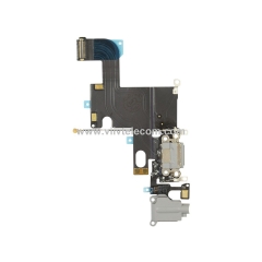 Charging Port & Headphone Jack Flex Cable for iPhone 6 - Dark Grey