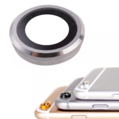 Silver Rear Camera Lens Cover Ring Flash Diffuser Replacement for iPhone 6 & 6s