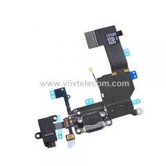 Charging Port USB Port Dock Connector Headphone Jack Mic Flex Cable Replacement for iPhone 5c