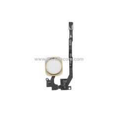 Home Button Flex Cable and Touch Fingerprint ID Sensor For iPhone SE & 5S - Gold