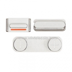 Rear Case Button Set for iPhone 5 - White