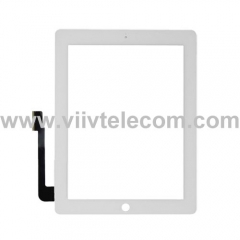 Touch Screen Glass Digitizer Lens Replacement For iPad 3 and iPad 4 - White