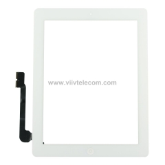 Touch Screen Digitizer with Home Button Assembly for iPad 4 - White