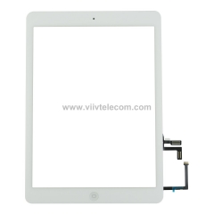 Touch Screen Digitizer with Home Button Assembly for iPad Air - White