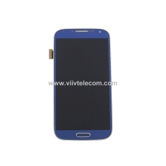 Full LCD Display Touch Screen Digitizer Assembly With Frame for Samsung Galaxy S4 i545 L720 - Blue Arctic