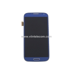 Full LCD Display Touch Screen Digitizer Assembly With Frame for Samsung Galaxy S4 i337 M919 - Blue Arctic