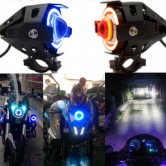 10W Motorcycle Headlight with angel eye & Devil Eye