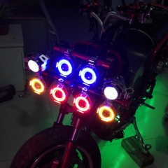 10W Motorcycle Headlight with angel eye & Devil Eye