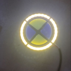 BMW shape COB DRL+Turning Signal Light (White&Blue+Yellow)