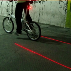 Bicycle Parallel Laser Tail Light