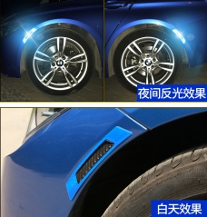 Wheel Eye Brow Reflective Stickers + Carbon Fiber