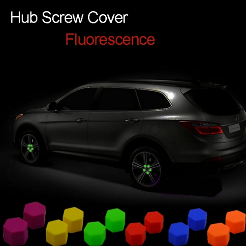 Silicone Wheel Hub Screw Cover Fluorescence