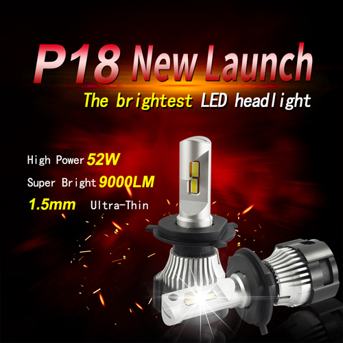 52W 9000LM LED Headlight