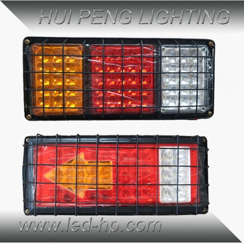 Truck Tail Light With Metal Frame