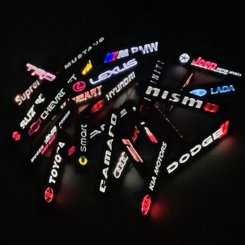 LED Car Grill Logo Light