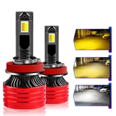 P41C Tri Color Car Led Headlight Bulb 75W