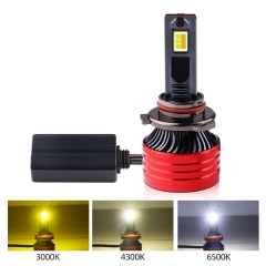 P41C Tri Color Car Led Headlight Bulb 75W