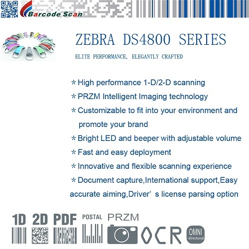 Zebra DS4800 Series 2D Image Scanner
