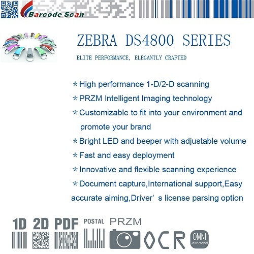 Image 2D Scanner Zebra DS4800 Séries