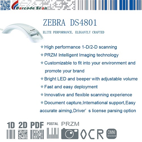 Image 2D Scanner Zebra DS4800 Séries