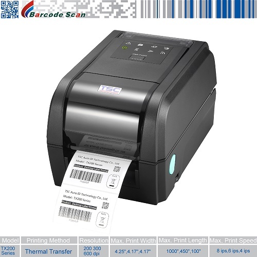 TSC TX200 Thermotransfer-Desktop-Barcode-Drucker