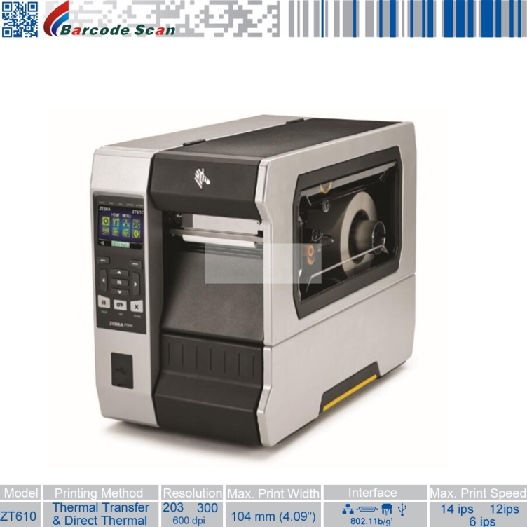 Imprimantes industrielles Zebra ZT600 Series