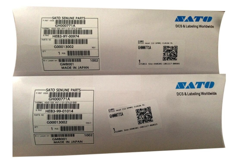 The printhead for Sato barcode label printer