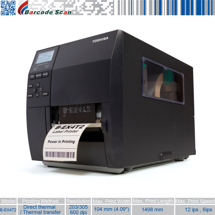TOSHI BA TEC B-EX4D2 B-EX4T2 low cost industrial printing direct thermal thermal transfer printer