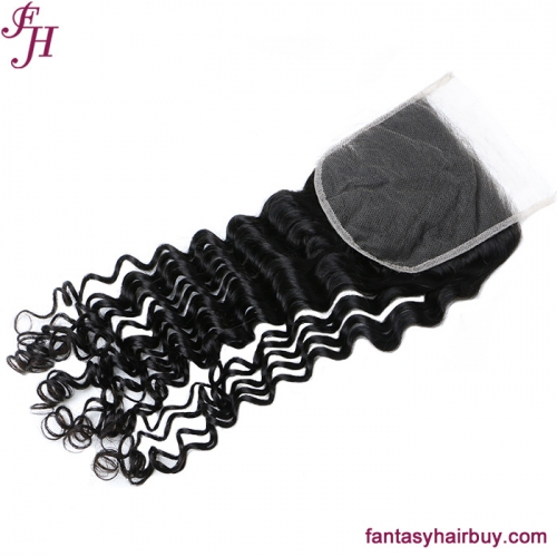 FH Small Knots HD lace Closure Deep Wave 5x5 Lace Closure