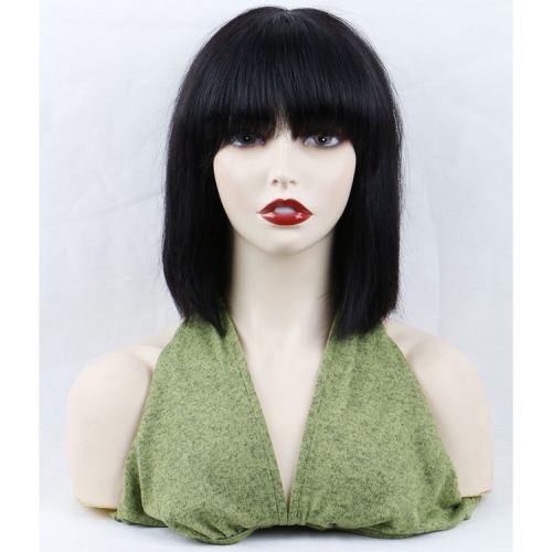 Wholesale High Quality Real Virgin Human Hair Wigs Straight Short Bob Capless Wig 10inch