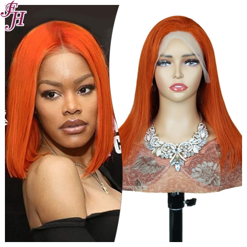 FH 13x4 colorful front lace wig color #350 straight style Bob Wig ready to ship