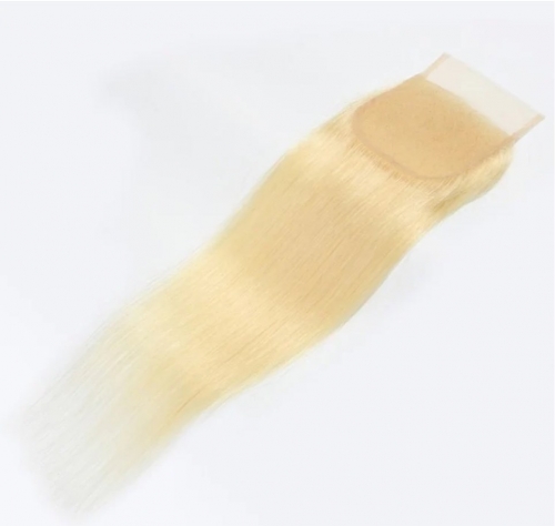 FH Brazilian Human Hair HD Lace Straight 4×4  Lace Closure 613