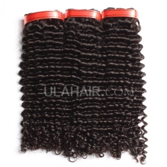 Ula Hair 13A Grade Peruvian Virgin Hair Deep Curly 3Bundles/Lot Peruvian hair Curly Deep Hair Extension