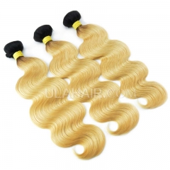Ula Hair 13A 3 bundle deal T1B/#613 Russian body wave blonde hair extension