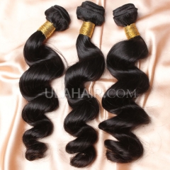 【14A 3PCS】 3 Bundles Deal Brazilian Virgin Hair Loose Wave Wavy
