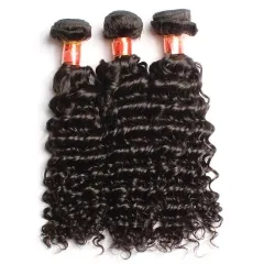 【12A 3PCS】Brazilian Hair 3Pcs Hair Bundles Deep Wave Hair Weave Hair Extensions