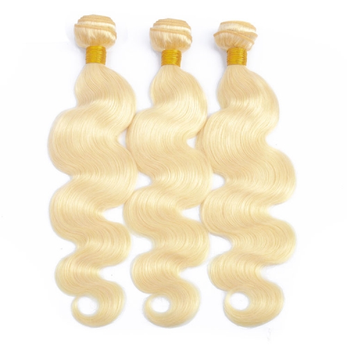 【12A 3PCS】#613 Blonde Malaysian Body Wave Hair Bundles 3pcs Virgin Hair  #613 Body Wave Hair Extension