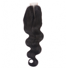【12A】 Body Wave Hair 2*6 Lace Closure Middle/Free/Three Part Natural Color Human Unprocessed Hair